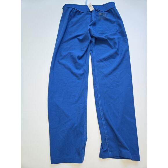 Figs Pants Womens XS Blue Stretch Mid Rise Drawstring Scrub Pockets EUC - Picture 8 of 12